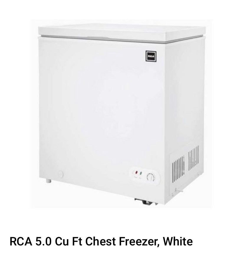 RCA 5.0 Cu. ft. Chest Freezer
